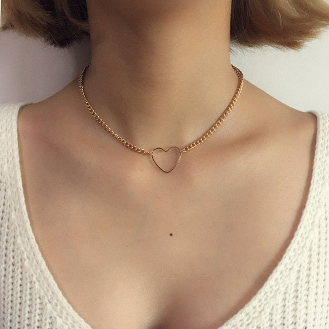 Collar con Forma de Corazón